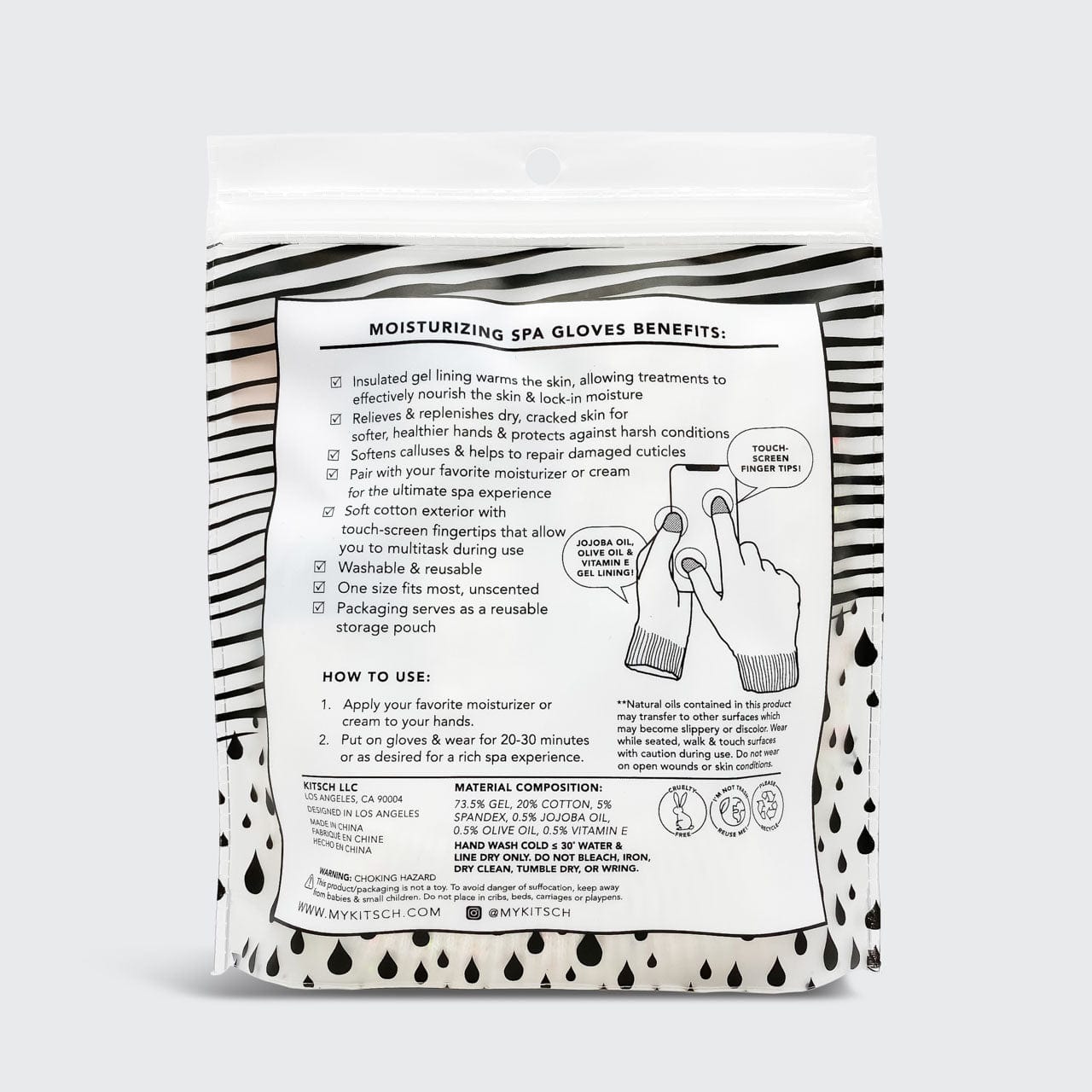 KITSCHMoisturizing Spa Gloves - M.S Skincare