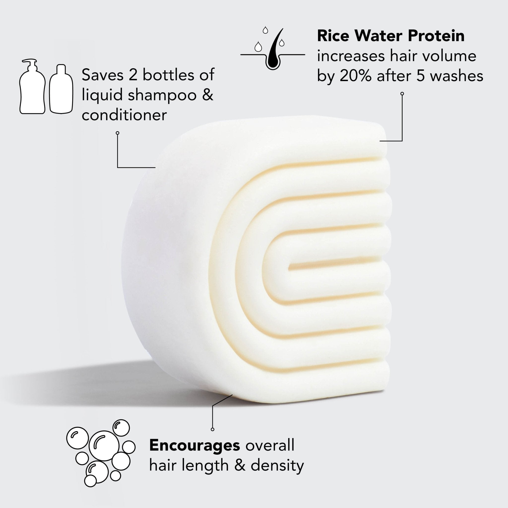 KITSCHRice Water Conditioner Bar for Hair Growth - M.S Skincare