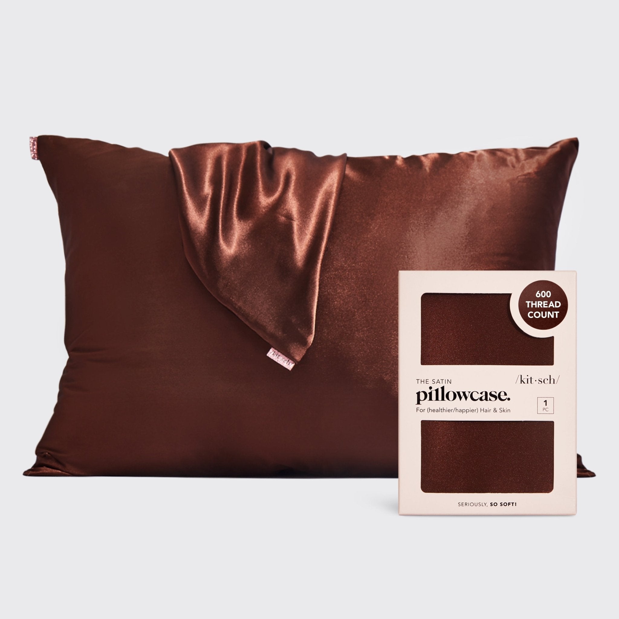 KITSCHSatin Pillowcase - Chocolate - M.S Skincare