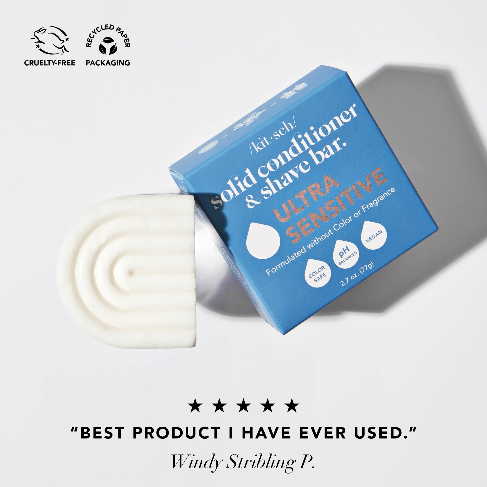 KITSCHUltra Sensitive Solid Conditioner & Shave Bar - M.S Skincare