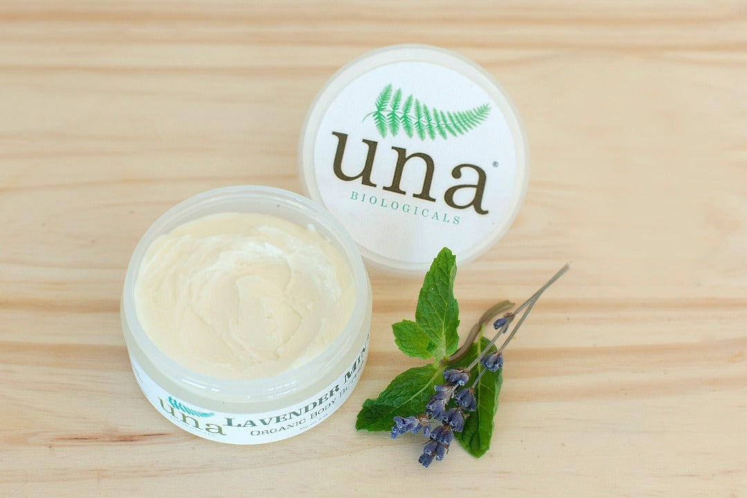 Lavender Mint Body Butter | Natural Body Lotion | Una Biologicals