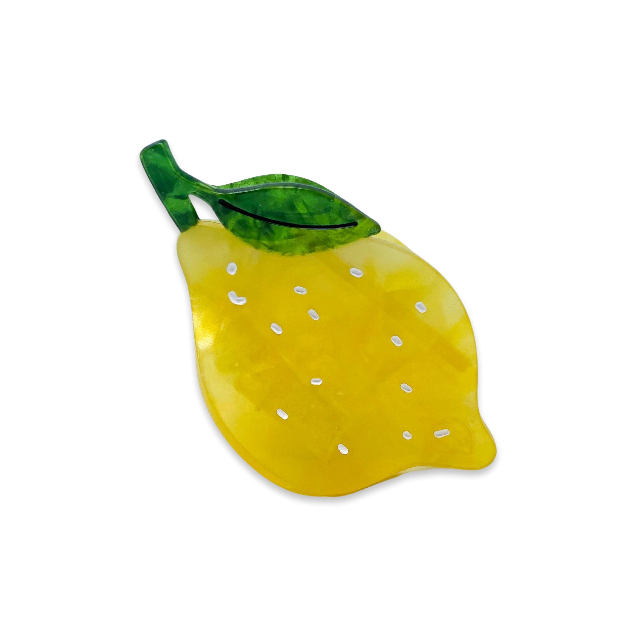 Midi Lemon Hair Claw Clip