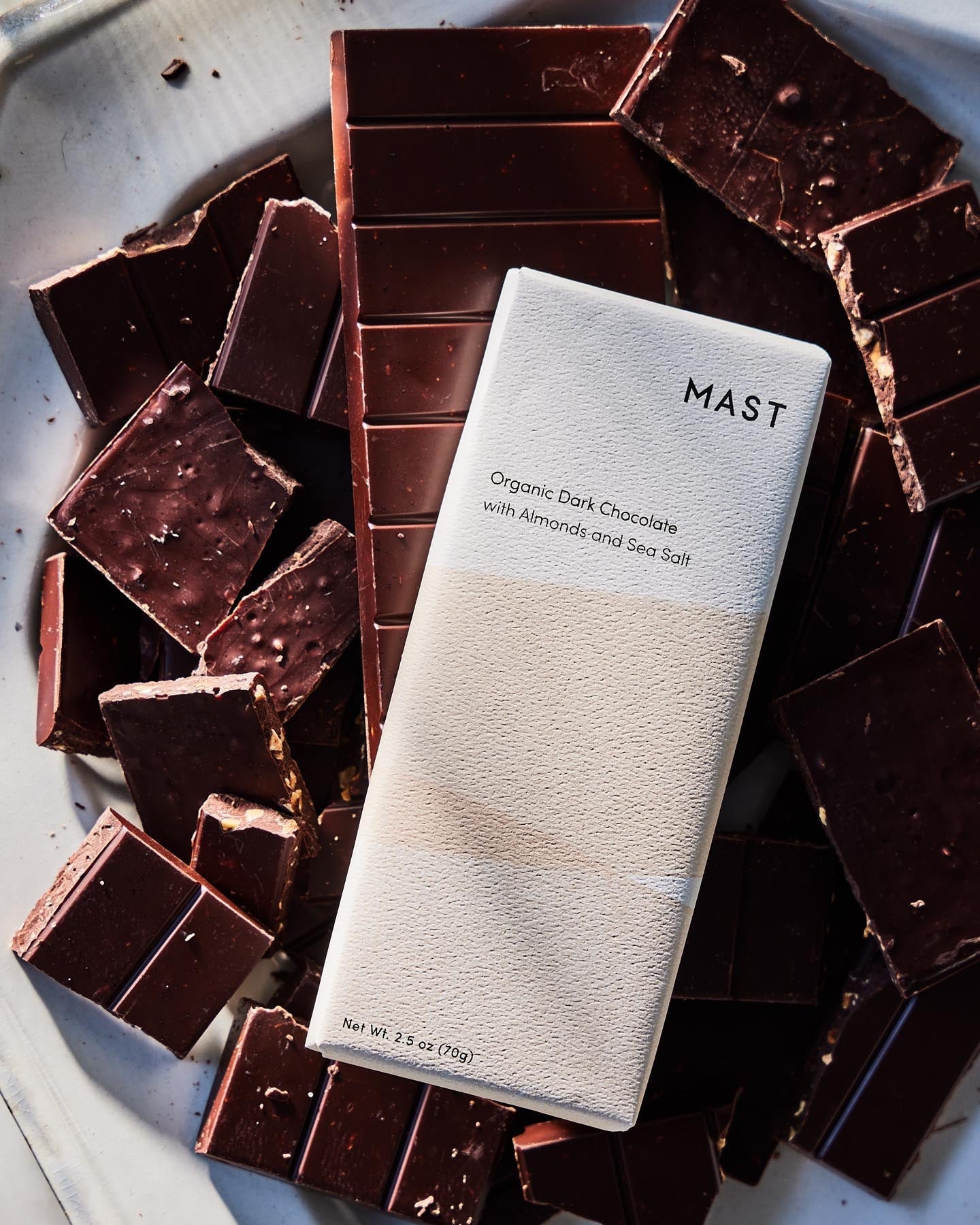 Mast Market Organic Dark Chocolate with Almond and Sea Salt