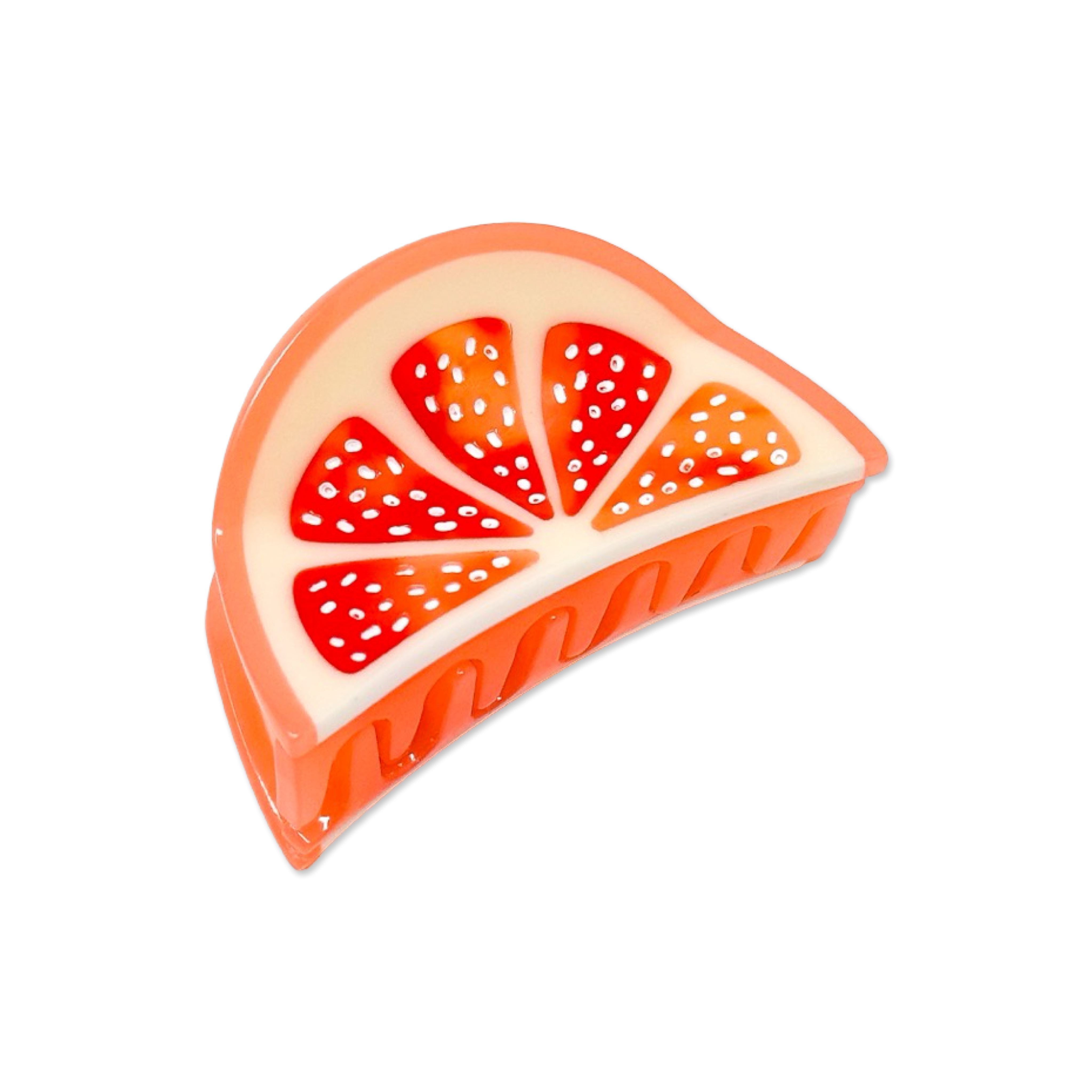 Mini Grapefruit Slice Hair Claw Clip