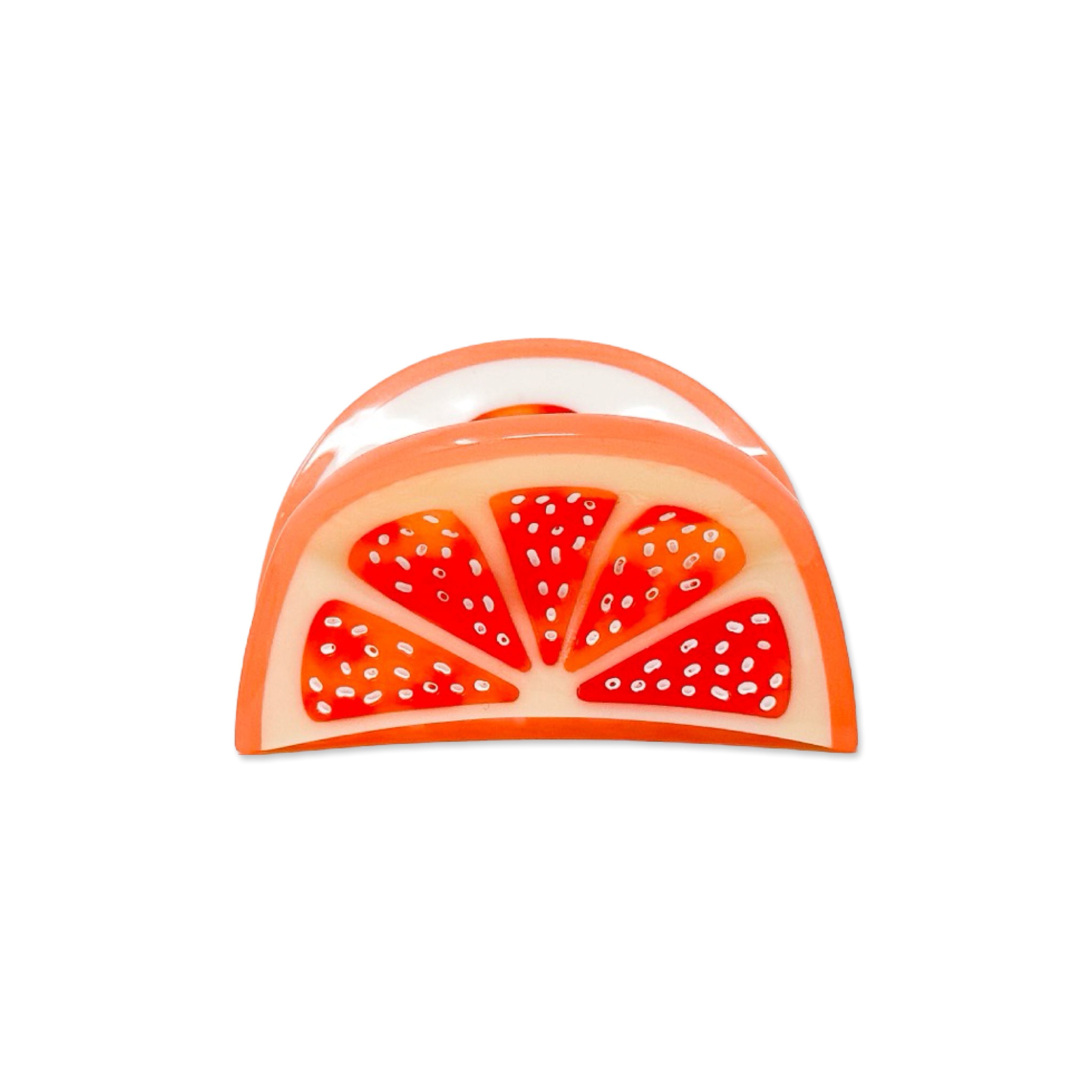 Mini Grapefruit Slice Hair Claw Clip