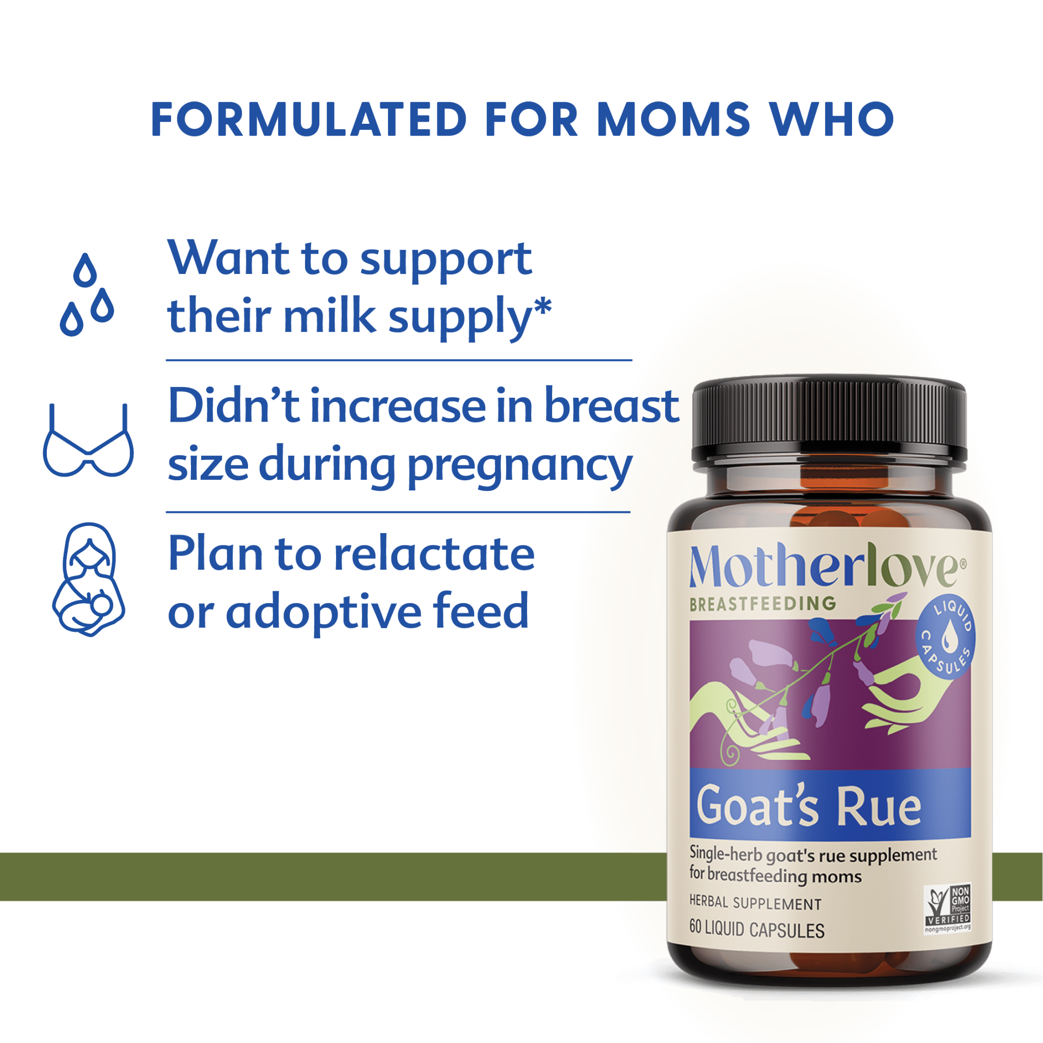 Motherlove Herbal CompanyGoat's Rue - Liquid Capsules - M.S Skincare