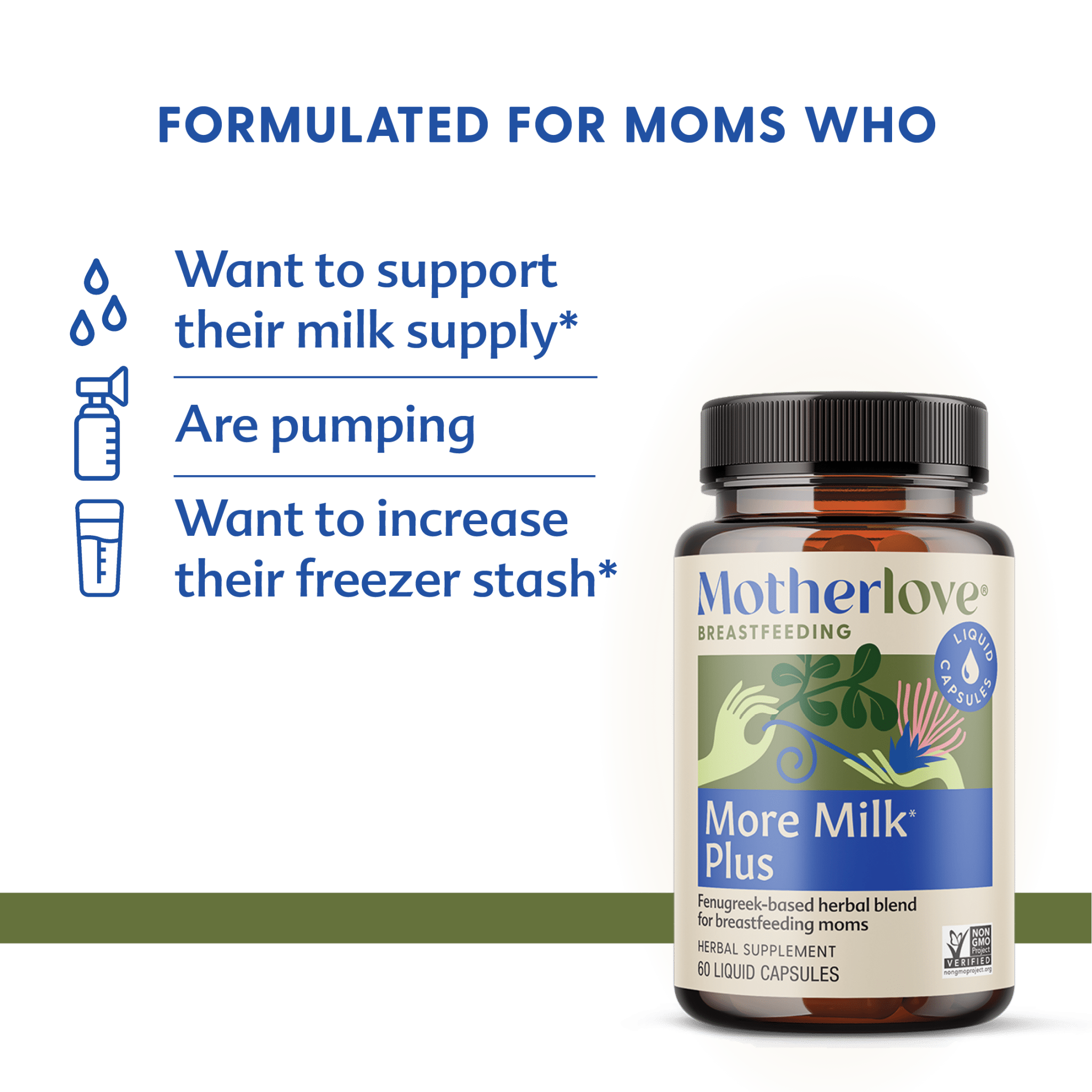 Motherlove Herbal CompanyMore Milk Plus® - Liquid Capsules - M.S Skincare