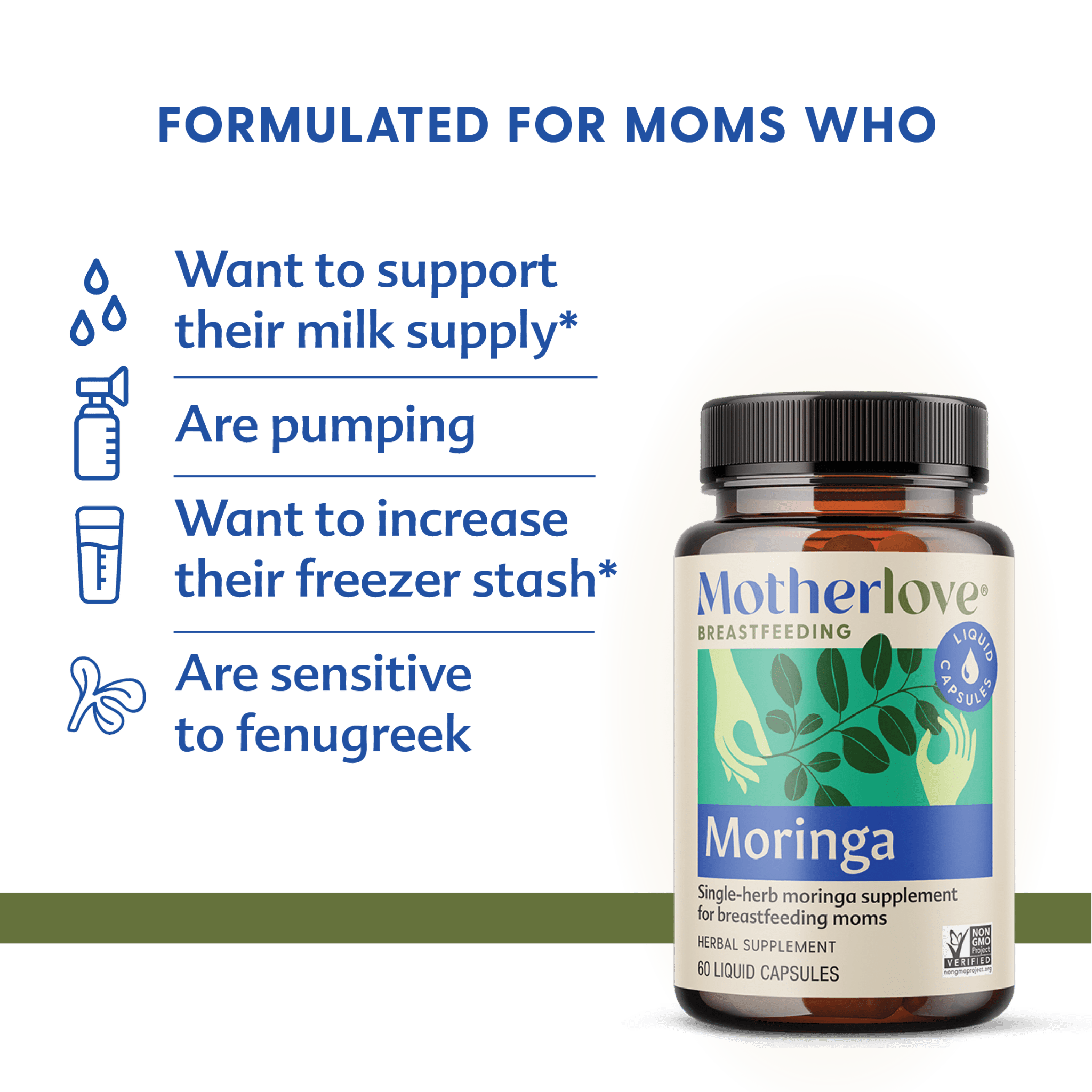 Motherlove Herbal CompanyMoringa (Malunggay) - Liquid Capsules - M.S Skincare