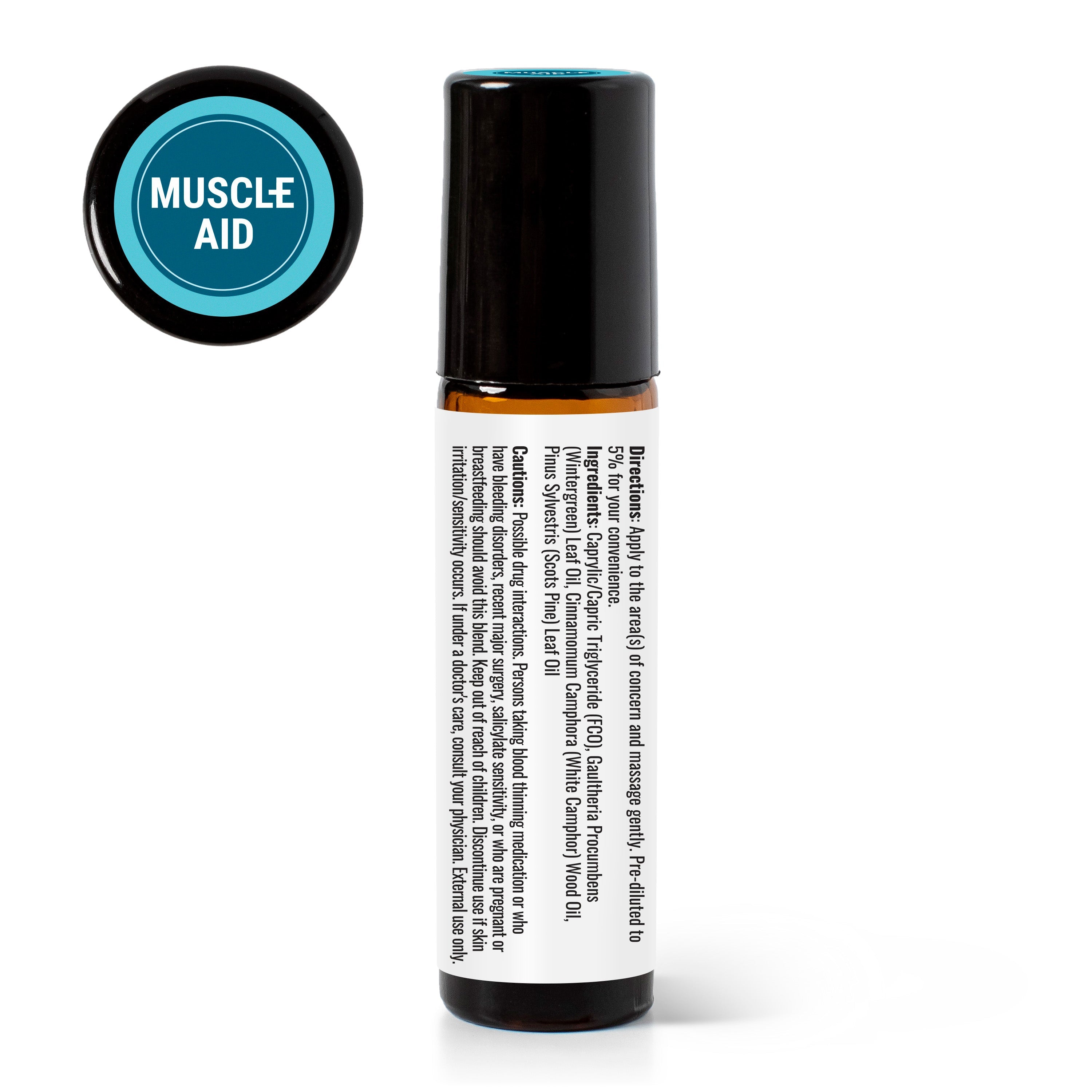 Mezcla de aceites esenciales Muscle Aid en roll-on prediluido