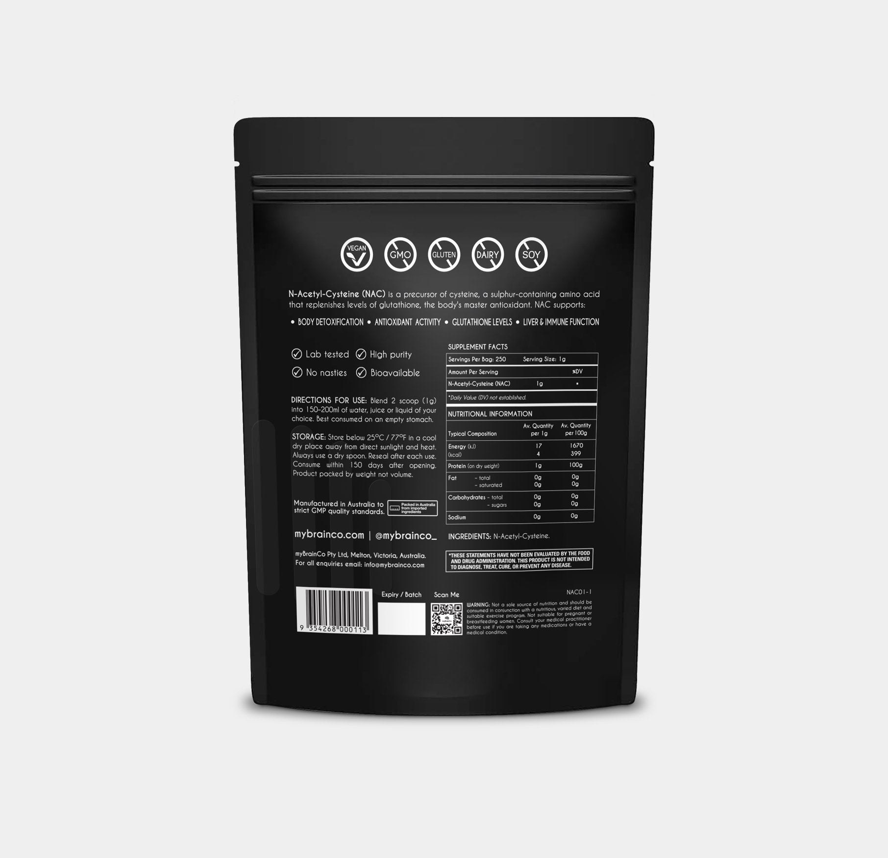 mybrainco - us NAC POWDER