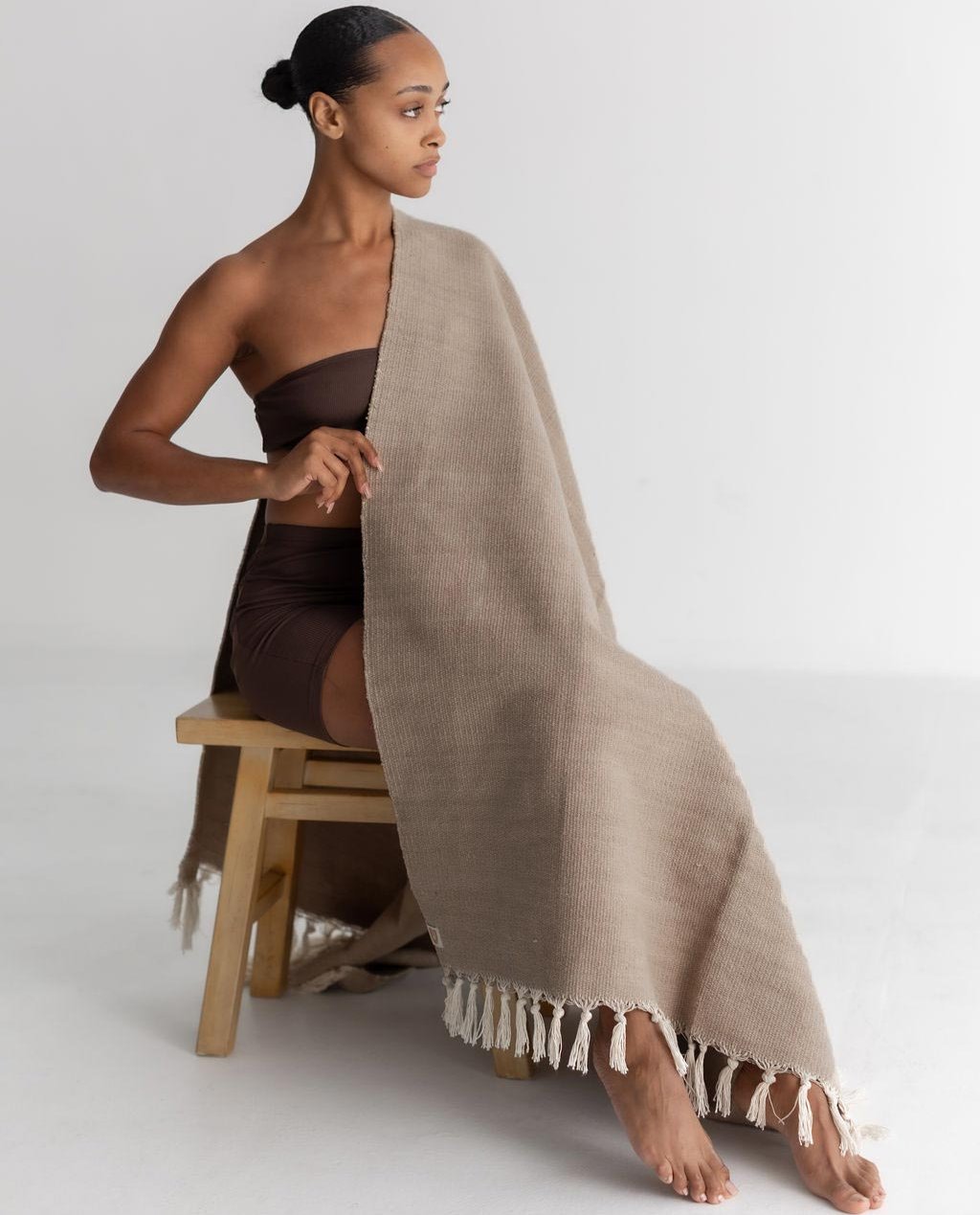 okolivingOrganic Cotton Yoga Blanket - Naturally Dyed - M.S Skincare