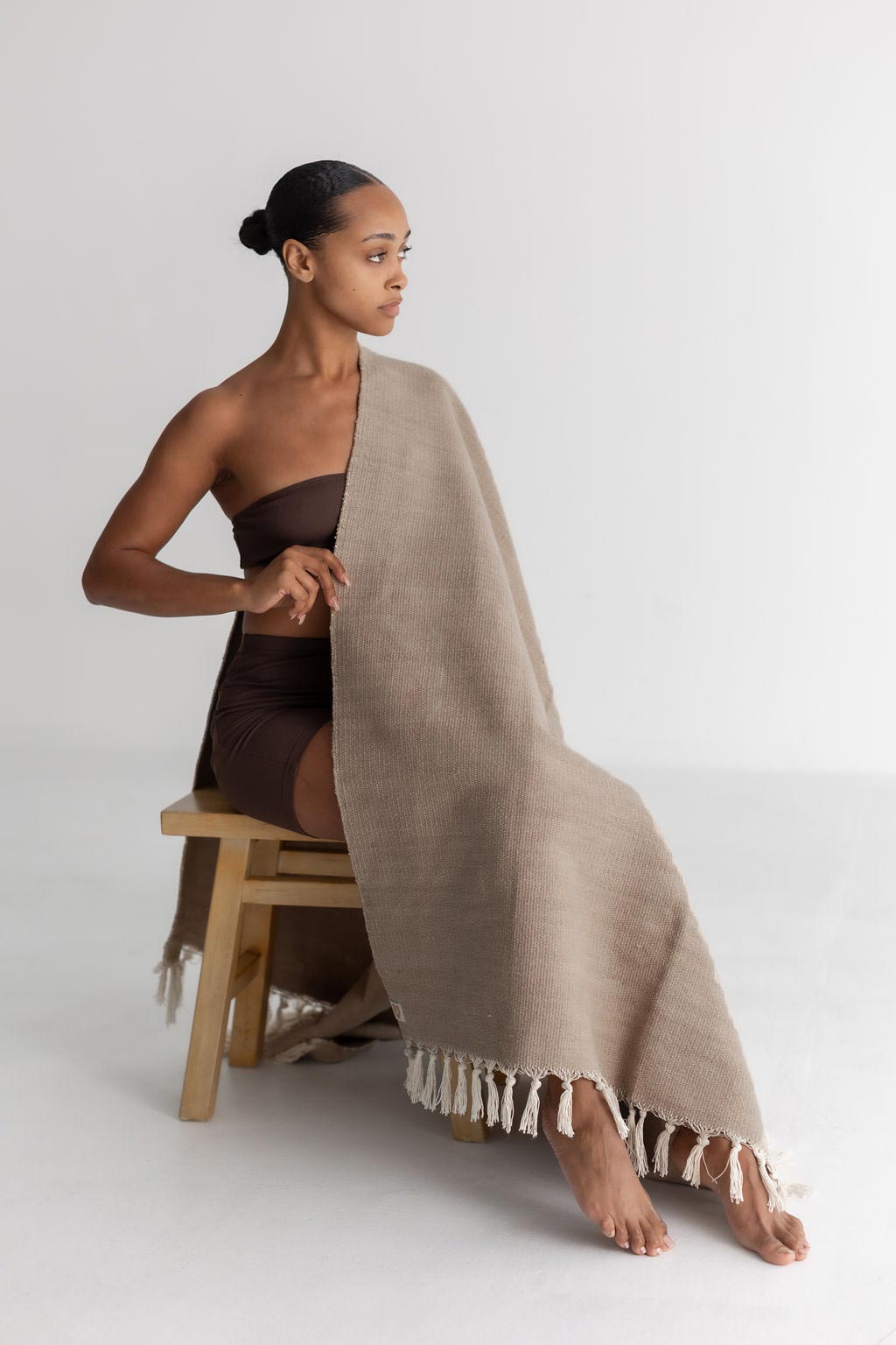 okoliving Organic Cotton Yoga Blanket - Naturally Dyed