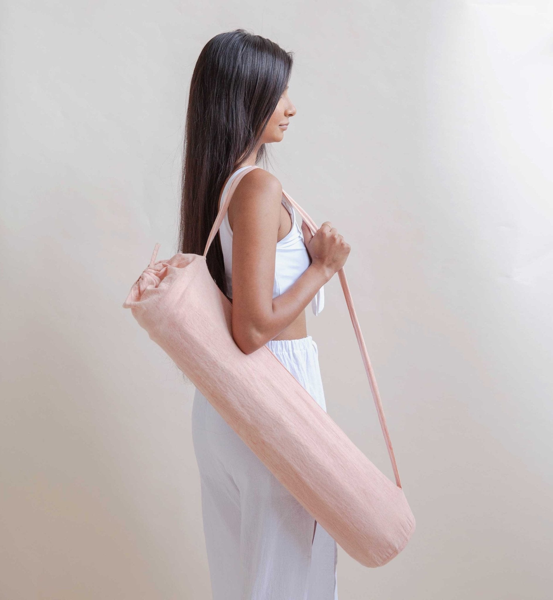 okoliving Rose Quartz - Naturally Dyed Herbal Yoga Mat