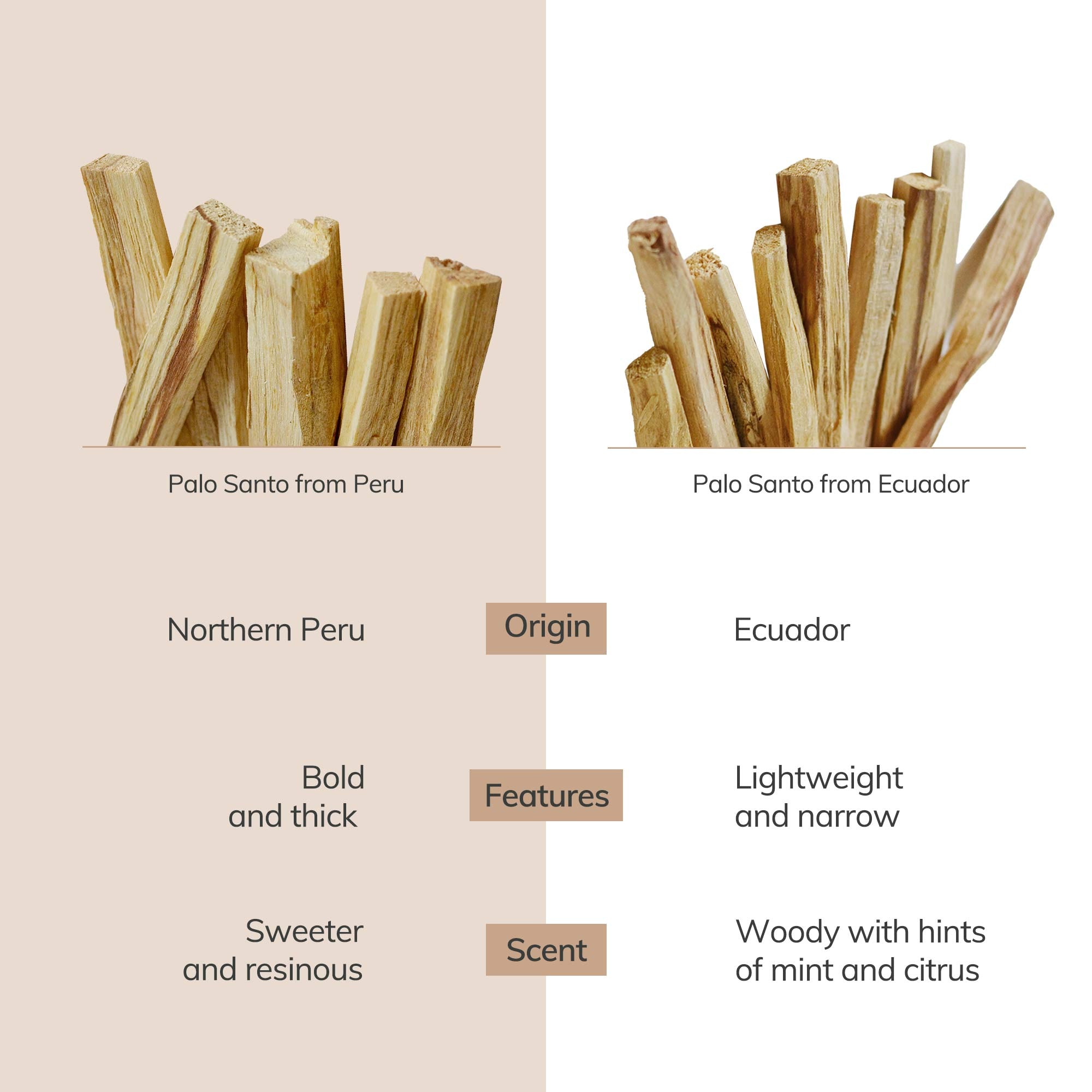 Palo Santo Sticks from Peru | 6 sticks