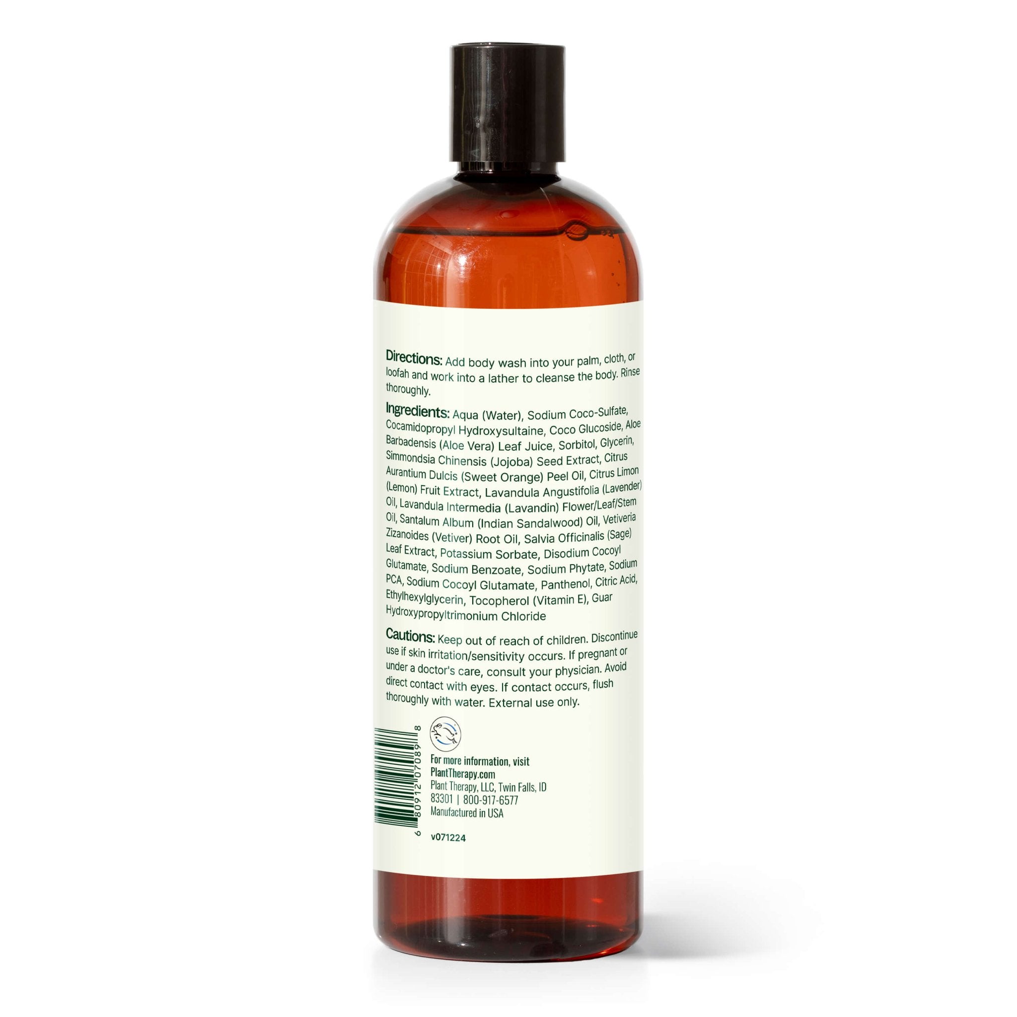 Plant Therapy Lavender Sandalwood Body Wash