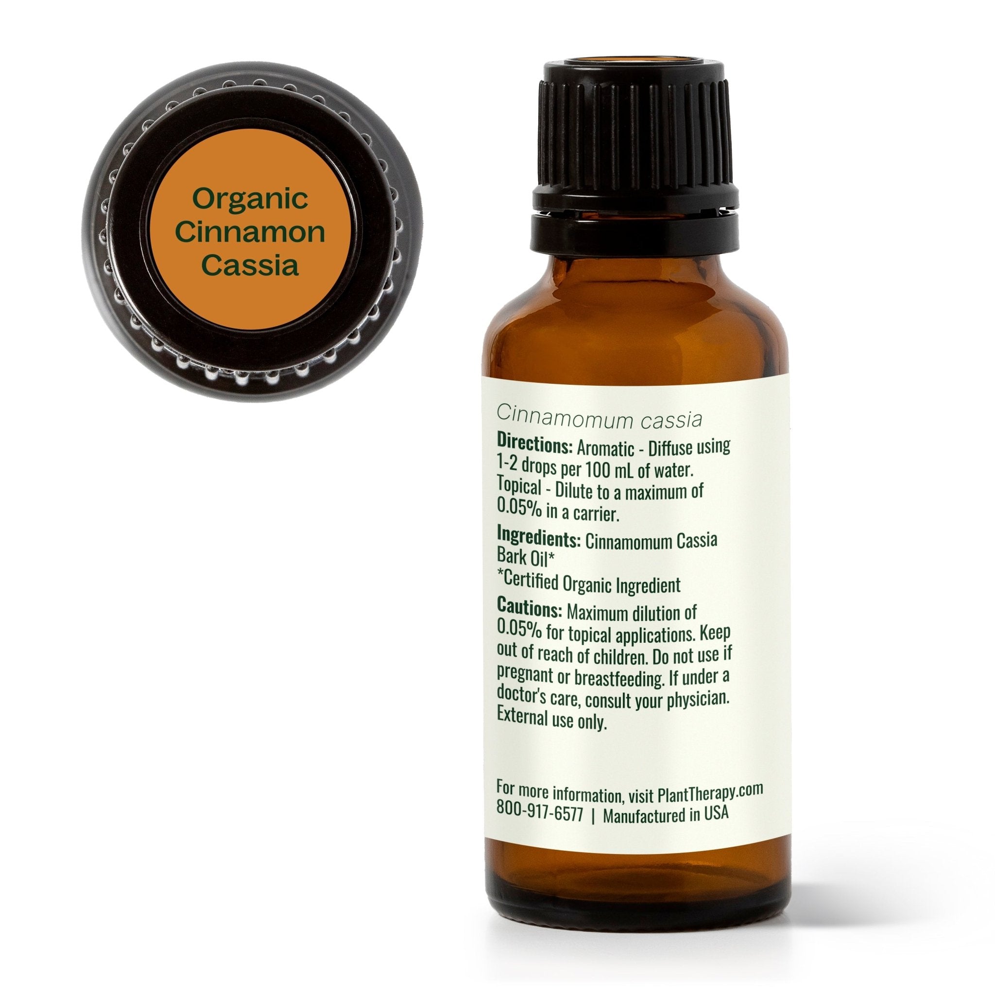 Plant Therapy Organic Cinnamon Cassia Essential Oil