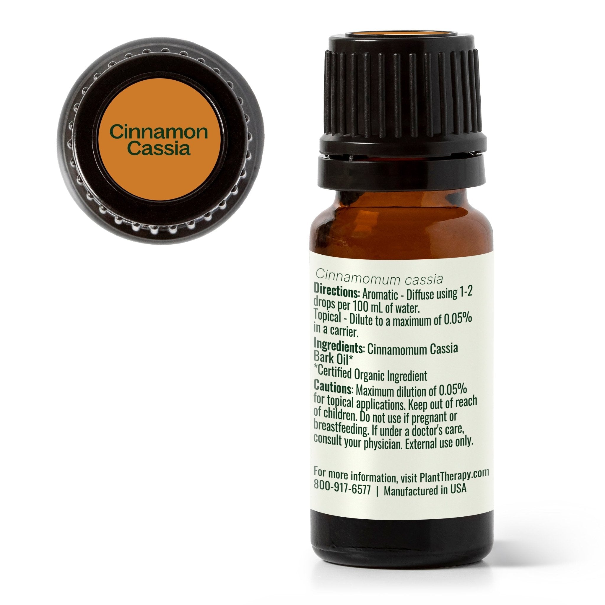 Plant Therapy Organic Cinnamon Cassia Essential Oil