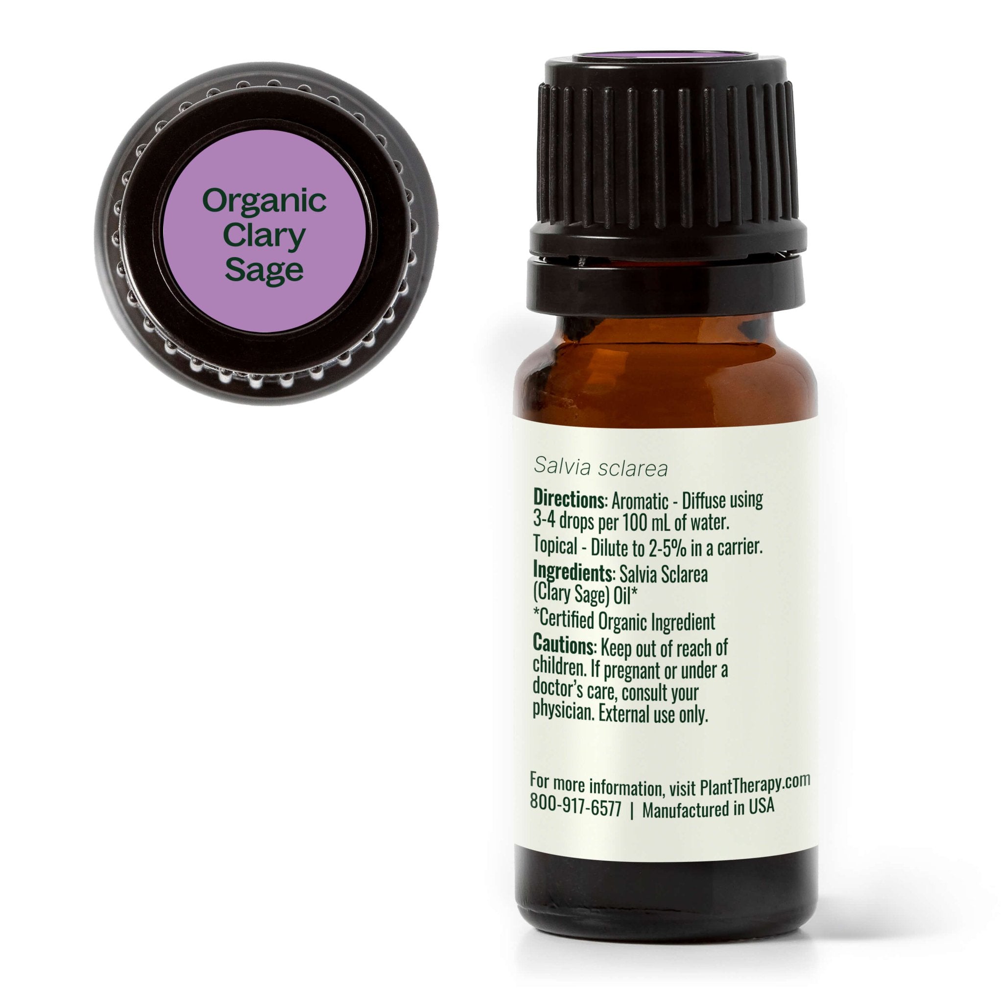 Plant Therapy Organic Clary Sage Essential Oil