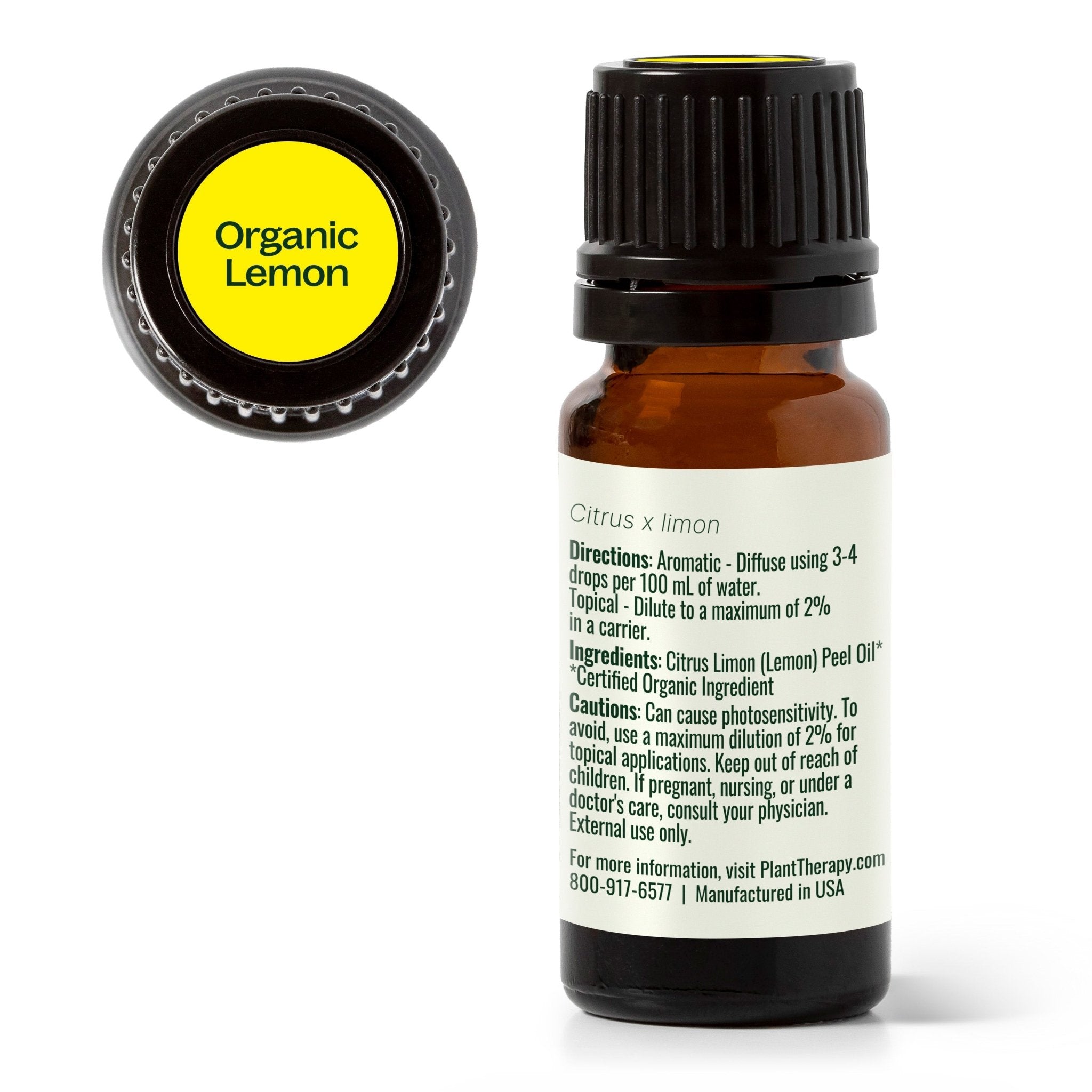 Plant Therapy Organic Lemon Essential Oil