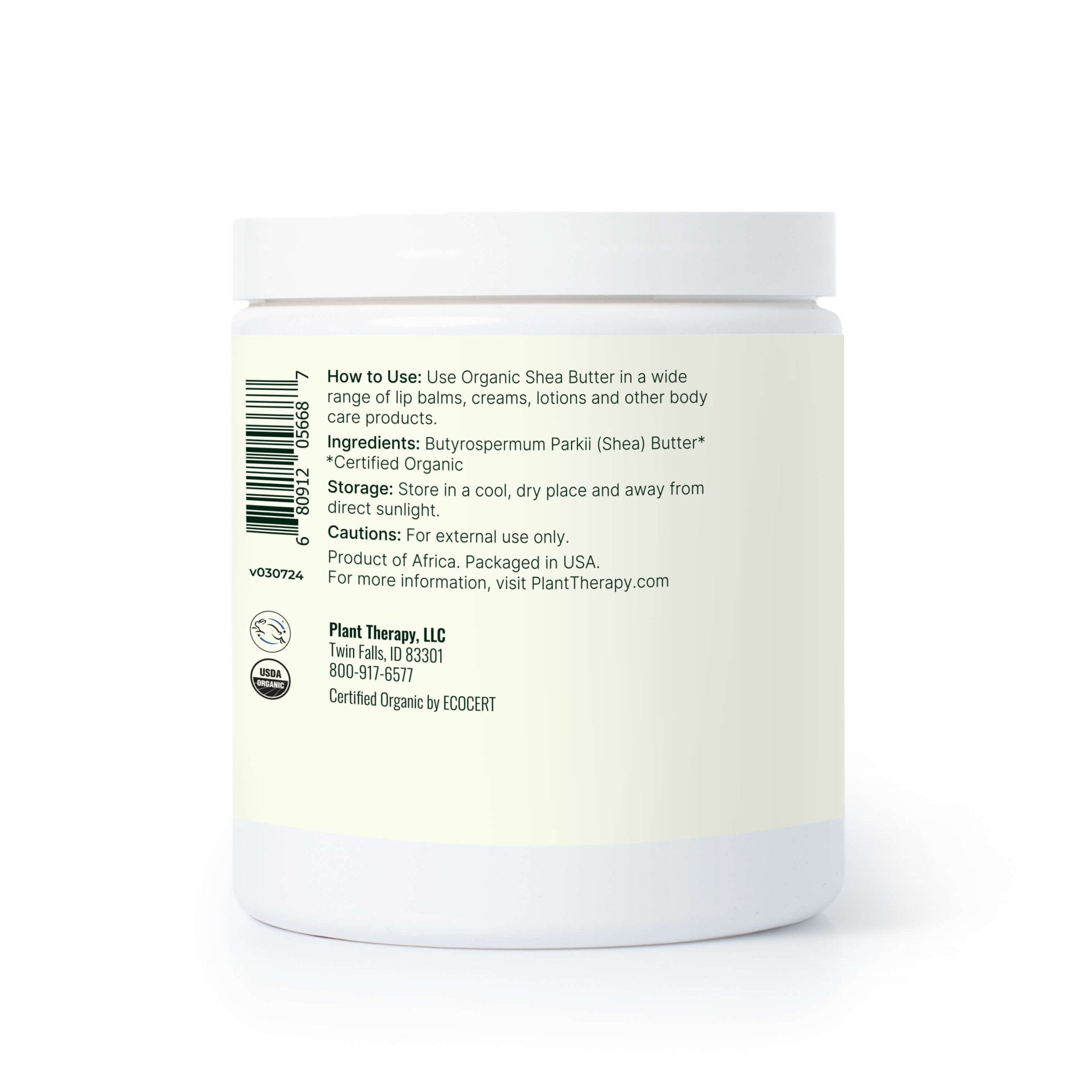 Plant Therapy Organic Shea Butter - M.S Skincare