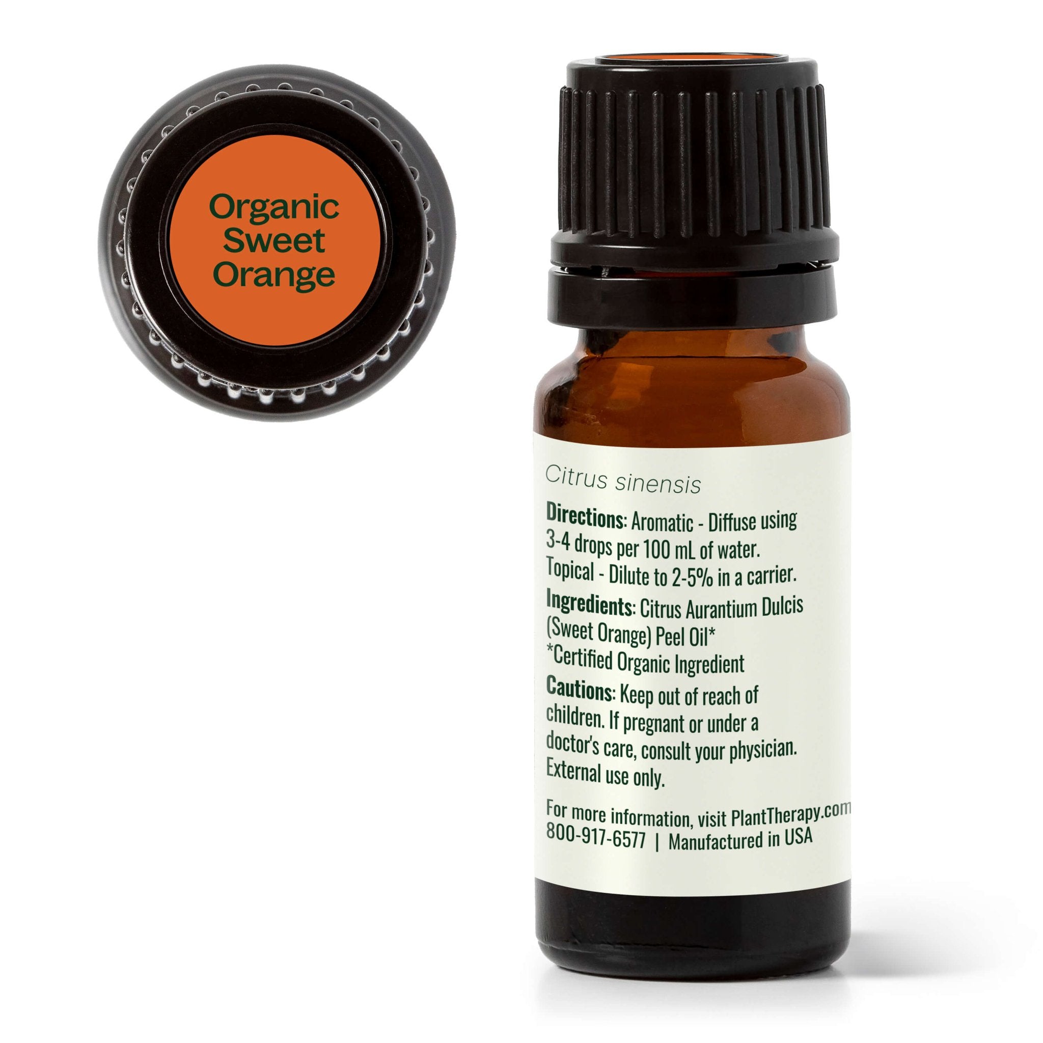 Plant Therapy Organic Sweet Orange Essential Oil