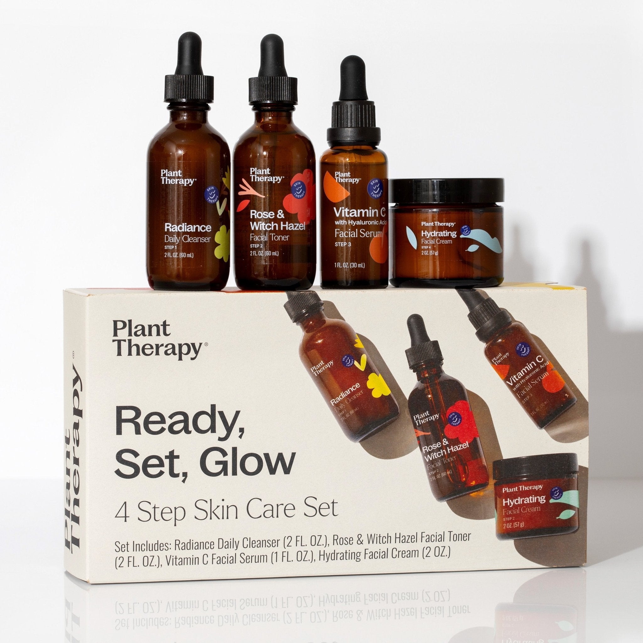 Plant Therapy Ready, Set, Glow 4 Step Skin Care Set