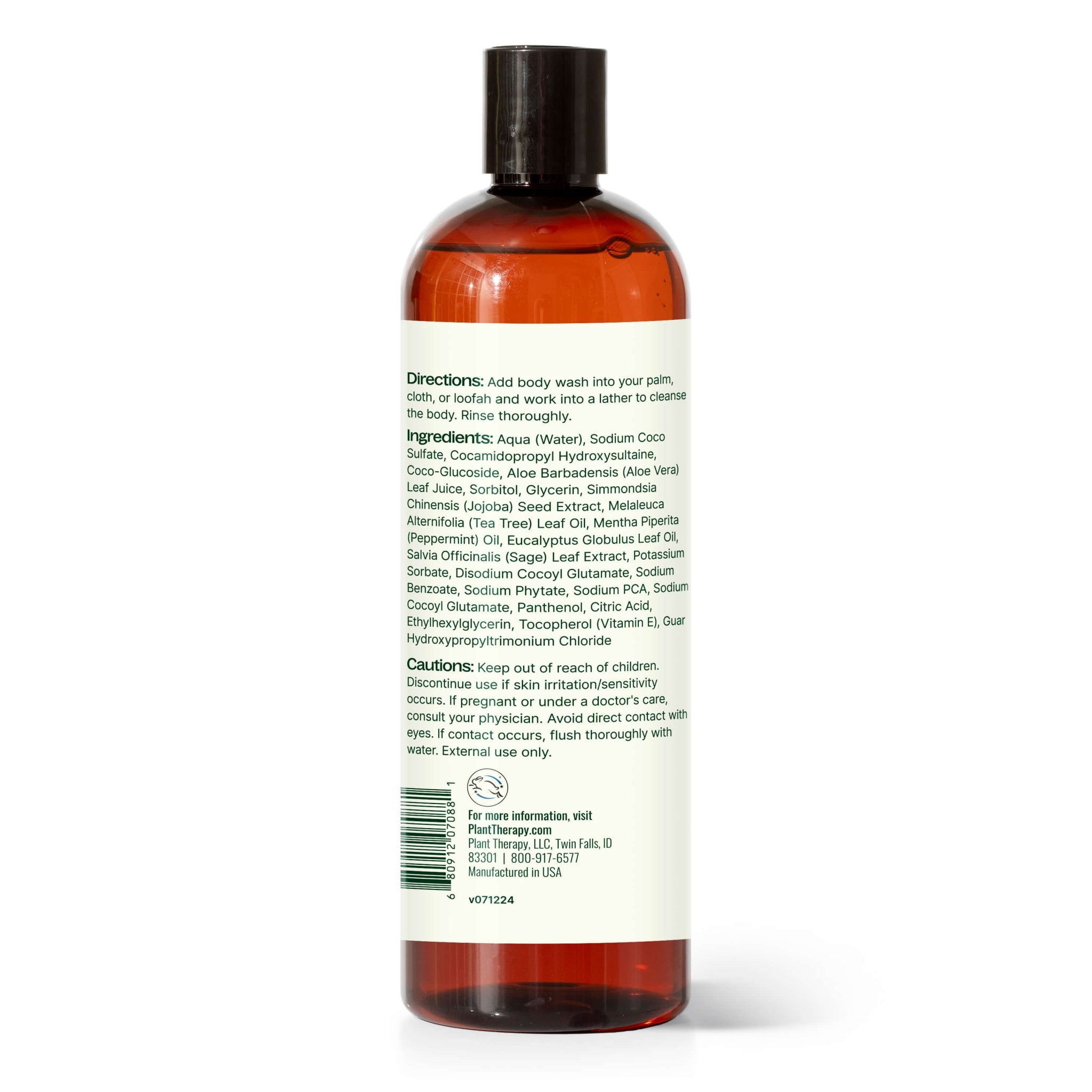 Plant Therapy Tea Tree & Peppermint Body Wash