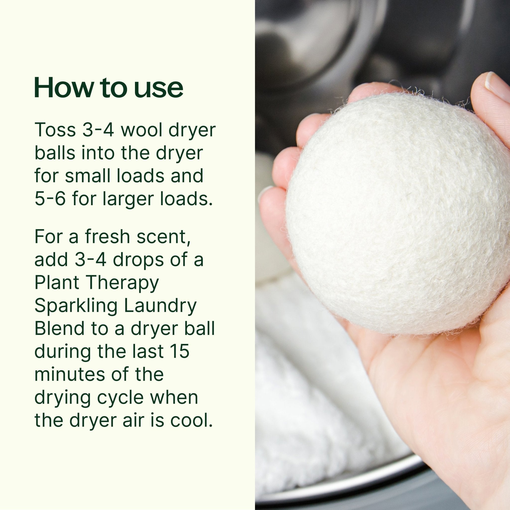 Plant Therapy Wool Dryer Balls 6 - Pack