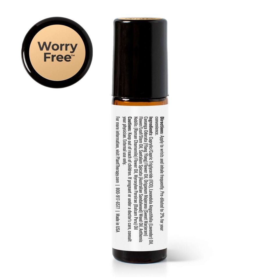 Plant TherapyWorry Free™ Essential Oil Blend Pre - Diluted Roll - On - M.S Skincare