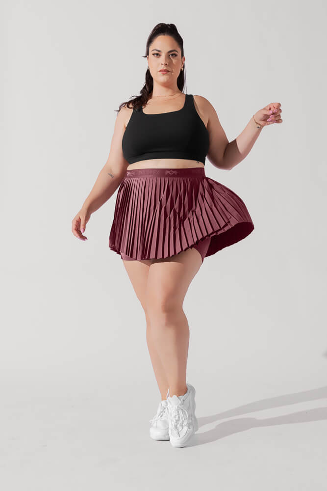 POPFLEX®Ace ‘em Pleated Skort - Desert Rose - M.S Skincare