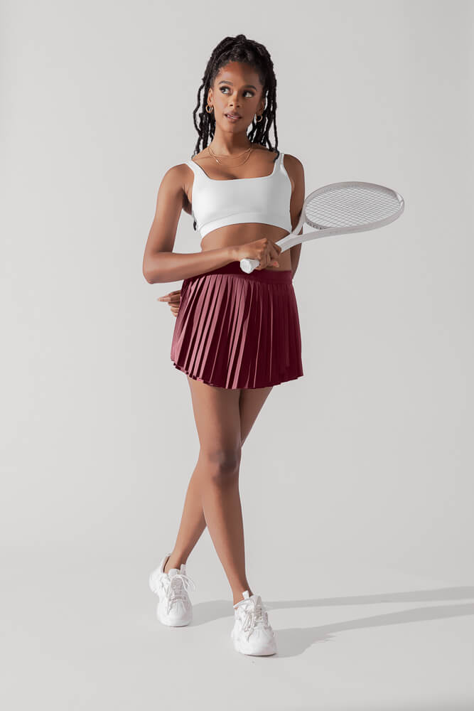 POPFLEX®Ace ‘em Pleated Skort - Desert Rose - M.S Skincare