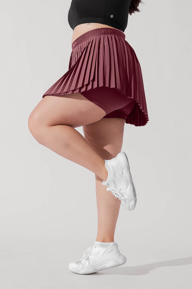 POPFLEX®Ace ‘em Pleated Skort - Desert Rose - M.S Skincare