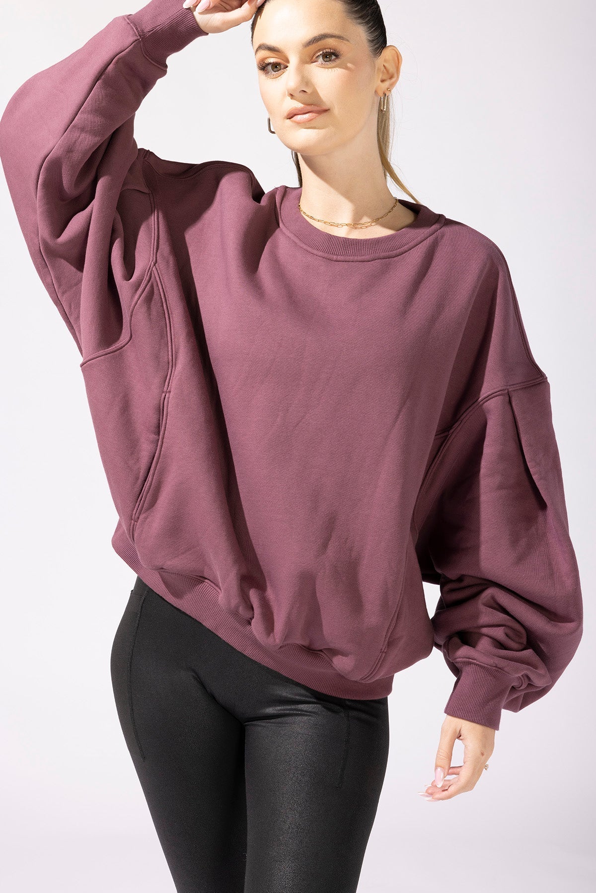 POPFLEX®Brunch Sweater - Merlot - M.S Skincare