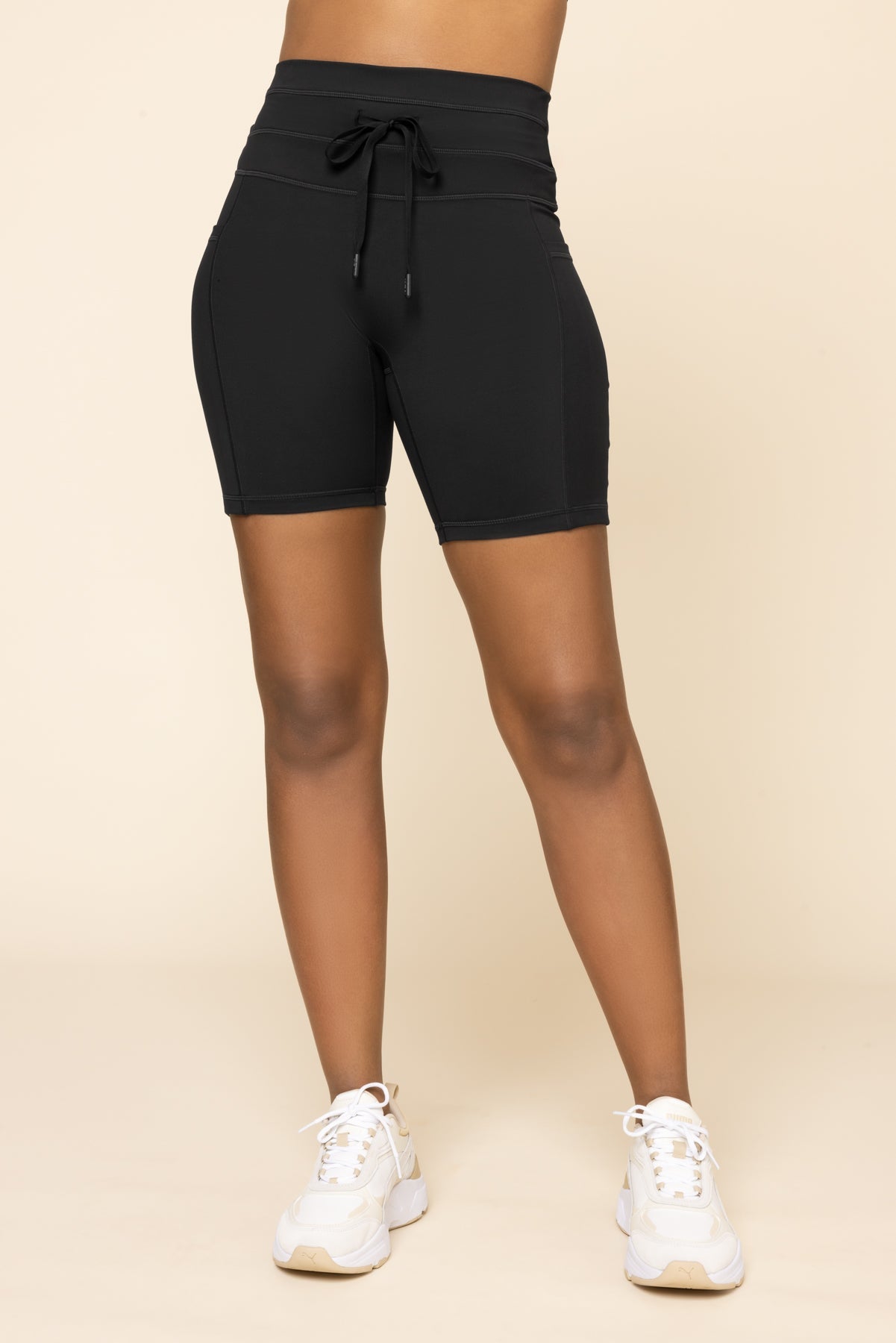 POPFLEX®Cargo Biker Short - Black - M.S Skincare