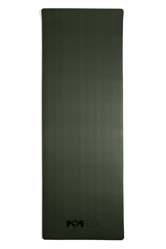 POPFLEX® CloudCushion Vegan Suede Yoga Mat - Black 0.5” Thick