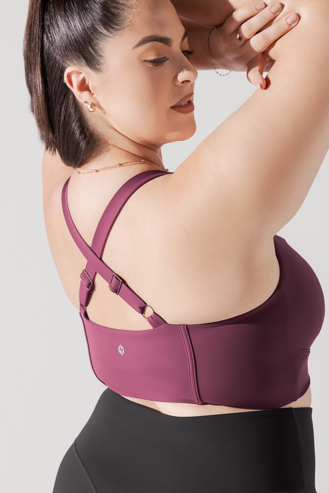 POPFLEX®Daphne Corset Crop Top - Plum - M.S Skincare