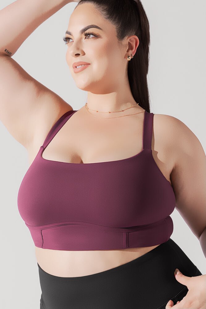 POPFLEX®Daphne Corset Crop Top - Plum - M.S Skincare