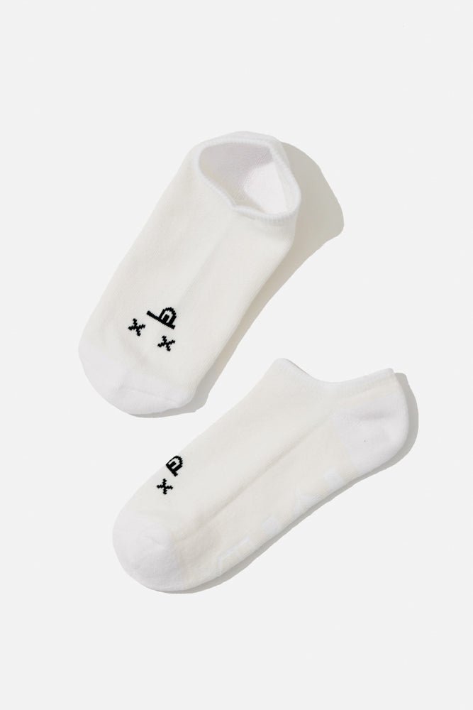 POPFLEX®Dead Face Low Rise Socks - White - M.S Skincare