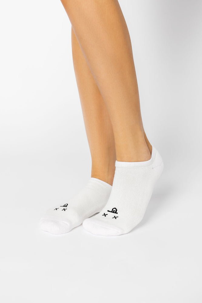 POPFLEX®Dead Face Low Rise Socks - White - M.S Skincare