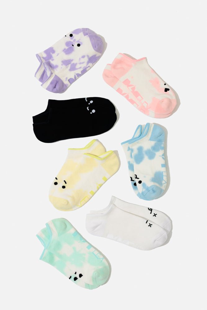 POPFLEX®Dead Face Low Rise Socks - White - M.S Skincare