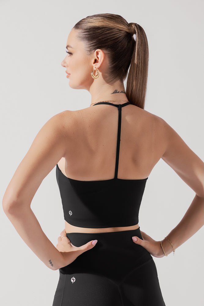 POPFLEX®Flexy Crop Top - Black - M.S Skincare