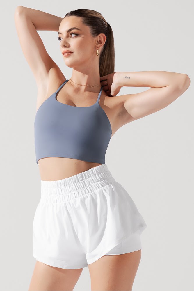 POPFLEX®Flexy Crop Top - Blue Mist - M.S Skincare