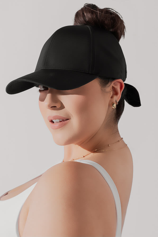 POPFLEX®Go with the Bow High Pony Cap - M.S Skincare