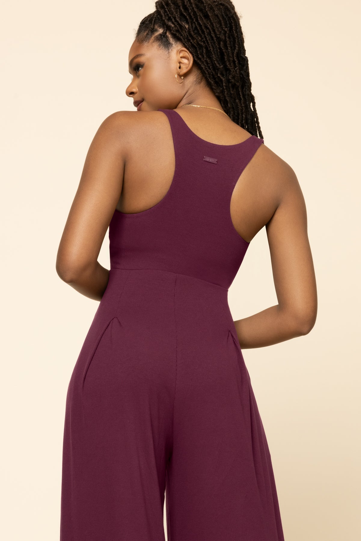 POPFLEX®Go with the Flow Jumpsuit - Vineyard Wine - M.S Skincare