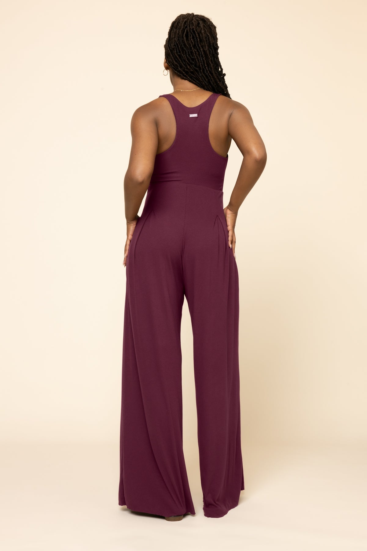 POPFLEX®Go with the Flow Jumpsuit - Vineyard Wine - M.S Skincare