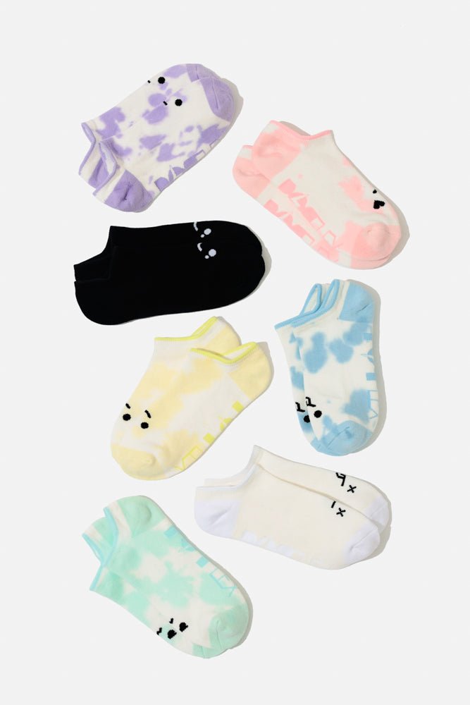 POPFLEX®Happy Cry Face Low Rise Socks - Black - M.S Skincare