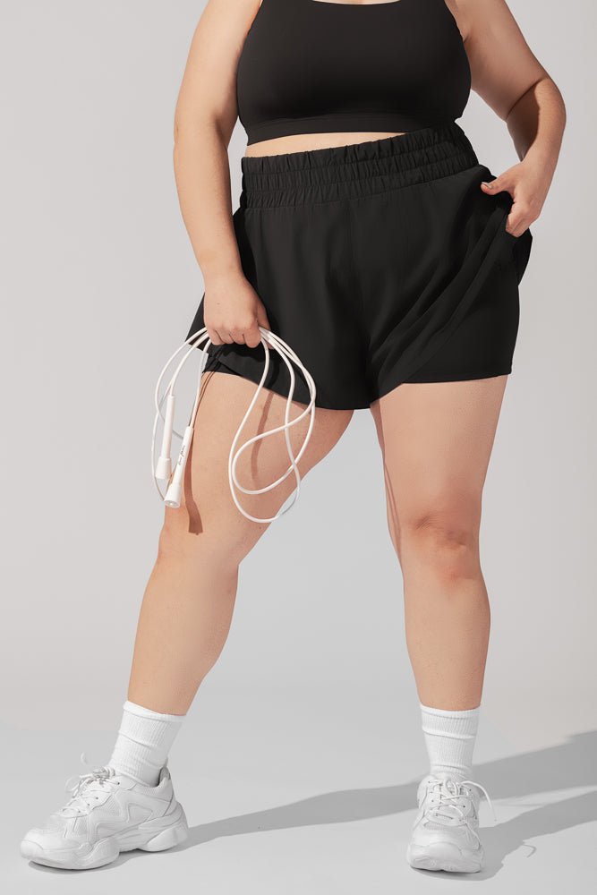 POPFLEX®High Waisted Supershort™ - Black - M.S Skincare