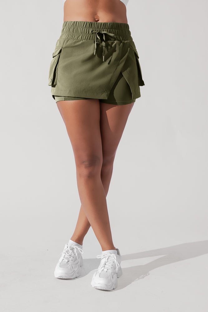 POPFLEX®Hiking Superskort™ - Dark Olive - M.S Skincare