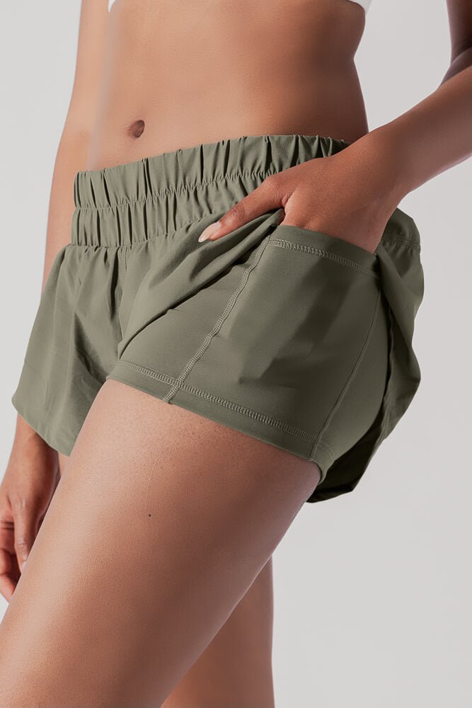 POPFLEX®Low Rise Supershort™ - Rustic Olive - M.S Skincare