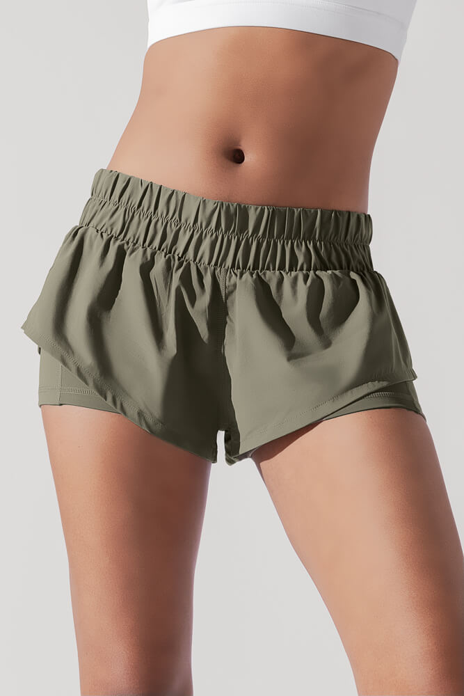 POPFLEX®Low Rise Supershort™ - Rustic Olive - M.S Skincare